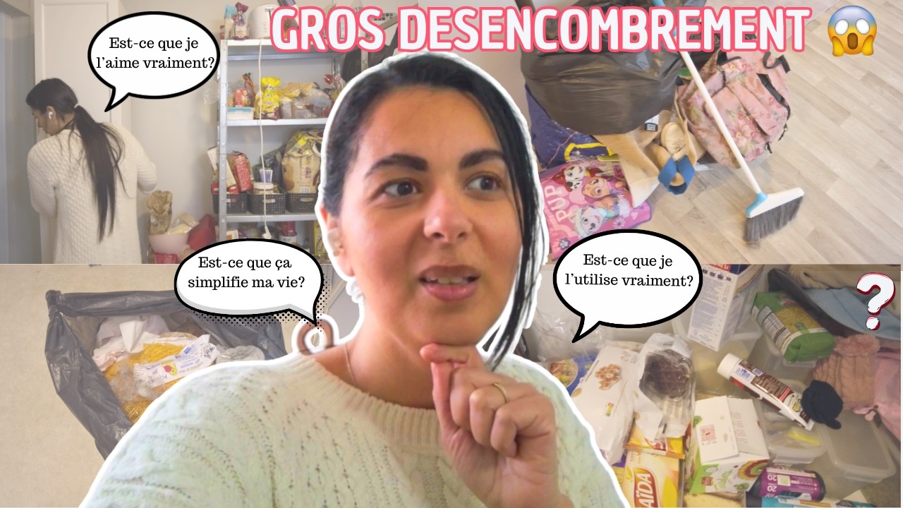 😳 GROS DESENCOMBREMENT & TRI DU GARDE MANGER/ ESPACE ORGANISÉ🙌