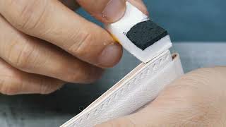 Delicious leather craft | strap making video for Oris Aquis 43.5mm