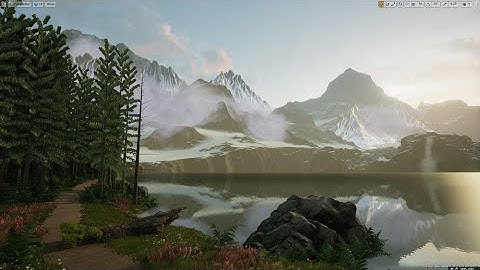 (UE4 Tutorial) How to create an Alpine Lake Scene in Unreal Engine 4 (Part 1/6)