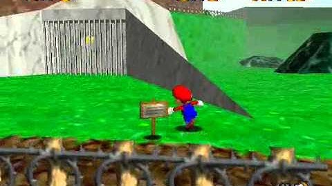 Super Mario 64: Course 1 - Behind chain chomp
