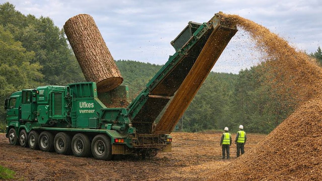 Fastest Firewood Processors & Dangerous Giant Chainsaw Machines - YouTube