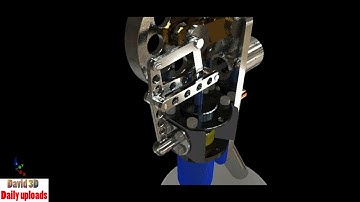 Vertical stirling engine || idea mechanisms #100198