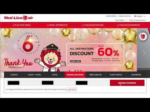 How to Verify your Thai Lion Air Pre-purchased Baggage