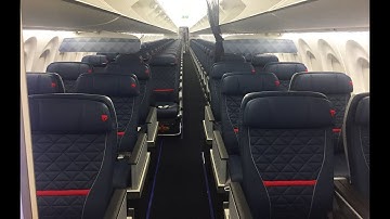 Delta A220-300 cabin tour 4k
