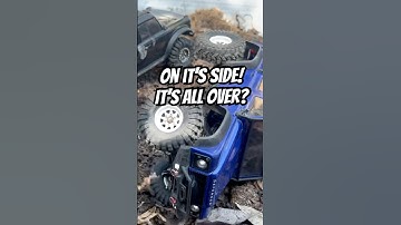 Self Righting RC Crawler? TRAXXAS TRX4M Land Rover Defender 1/18 RC Car #shorts #rccar #rc