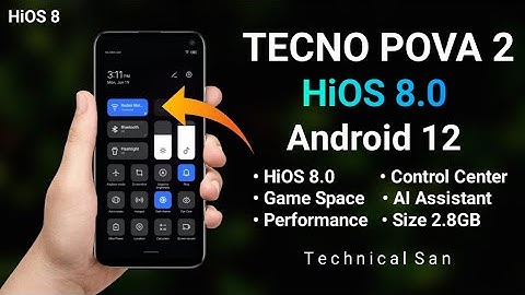 Tecno Pova 2 Android 12 Update | HiOS 8.0 | New Update | Zip File 2.8GB |  Game Space | Full Review
