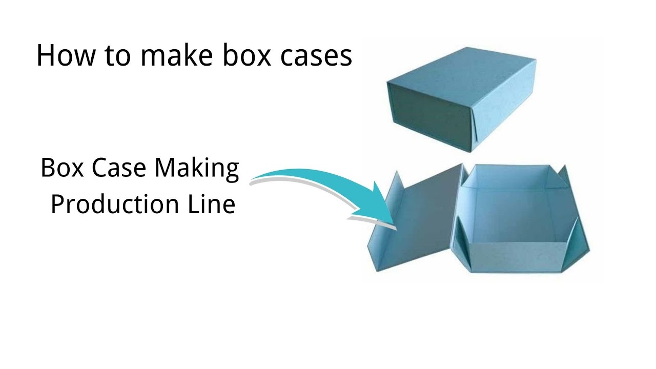 how to make box cases box case making production line YouTube