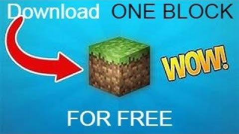 MINE CRAFT ||HOW TO DOWNLOAD MINE CRAFT ONE BLOCK MAP FOR FREE || 1.15.2 (2020) 100 % WORKING .....