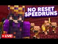NO RESET SPEEDRUNS LIVE! | NEW MINECRAFT UPDATE TODAY! | FIRST YOUTUBE LIVESTREAM