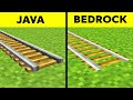 28 Secret Differences  In Minecraft JAVA Vs BEDROCK