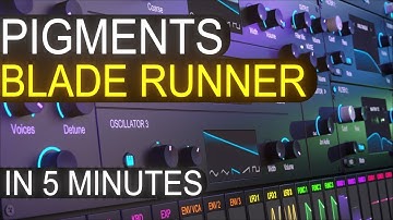 BLADE RUNNER BLUES in 5 minutes Arturia Pigments 4