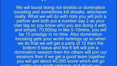 **Cod6 Mw2: PS3 BOOSTING CLAN RIOT SHIELD**