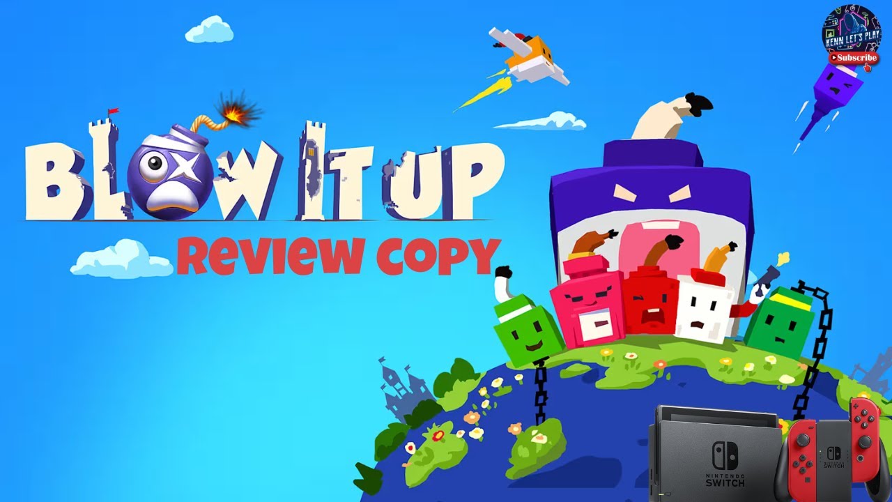 First time playing BLOW IT UP Nintendo Switch v1 Review Copy 