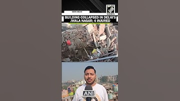 Four people injured after partial building collapse in Delhi’s Jwala Nagar