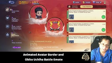 Obito Battle Emote and MLBB x Naruto Avatar Border #MLBBShinobi #MLBBxNARUTO #NarutoCreatorParty