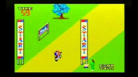 Sega Master System Enduro Racer Title / Intro Screen And Attract Mode Demo 1987