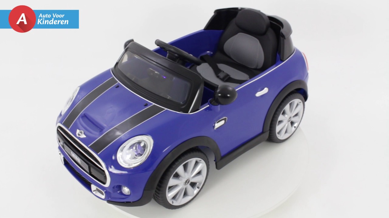 Auto voor Kinderen Mini Cooper blauw YouTube