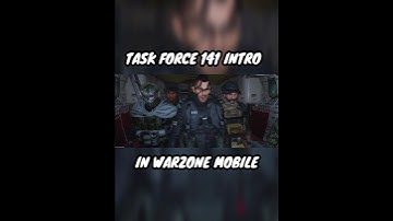 Taskforce 141 Intro In Warzone Mobile...💀 #callofduty #warzonemobile #shorts