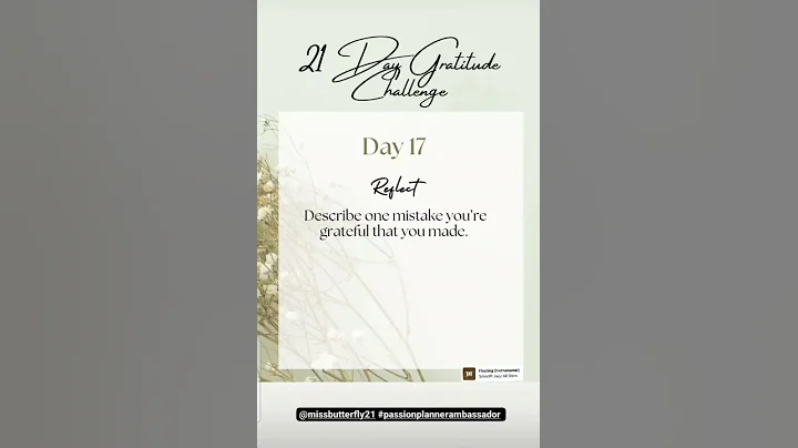 Day 17 of the 21 Day Gratitude Challenge