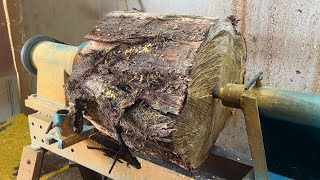 Skill Woodturning // Wonderful Gift From Nature - Talented Carpenter