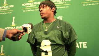 Norfolk State Football | Spring Practice 2 | Kevon King