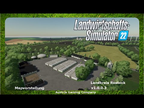 LS22 Mapvorstellung /update ★ Landkreis Rostock v1.0.0.3 ★ 4-fach