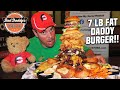 Bad Daddy's Massive Burger Challenge w/ 7 Fried Sides!!