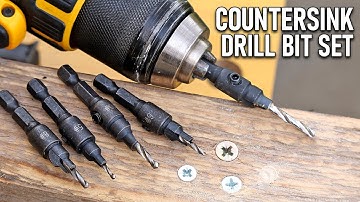 Countersink Drill Bit Set - Best Pre-Drill Bits - Hex Shank Countersink Set