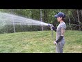 Functional Garden Hose using Solar Powered Pump and Collected Rainwater - Off The Grid!