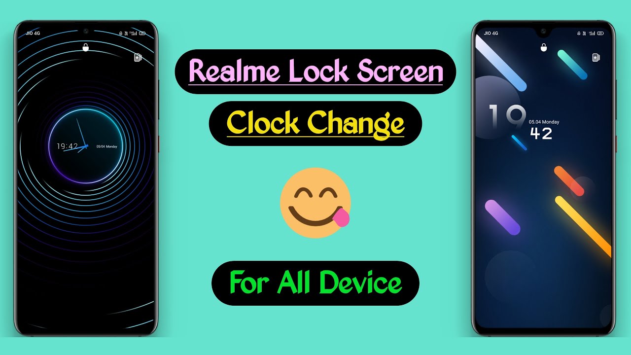 Realme Lock Screen Clock Change Update 😨 | How To Change Realme Lock