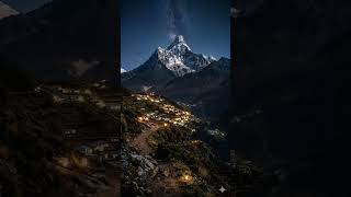 A Hidden Himalayan Village Under a Billion Stars! ✨🏔️ #shorts #nature #peace #calm