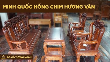 Lên sóng bộ MINH QUỐC HỒNG CHIM 6 món gỗ HƯƠNG VÂN | Đồ Gỗ Tưởng Ngân