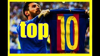 top de los 10 mejores goles de Messi narrados en español e ingles