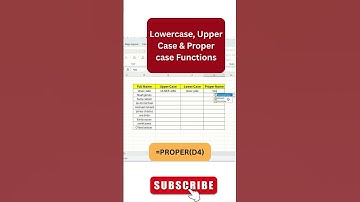 Excel Tips | Uppercase, Lowercase and Proper Case Functions #ytshorts #excelhindi #tipsandtricks