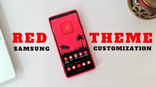 RED Theme customization for SAMSUNG PHONES - Best Android Customization Setups. screenshot 2