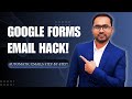 Automate Email Sending with Google Forms Tutorial #GoogleForms #EmailAutomation #ProductivityTips