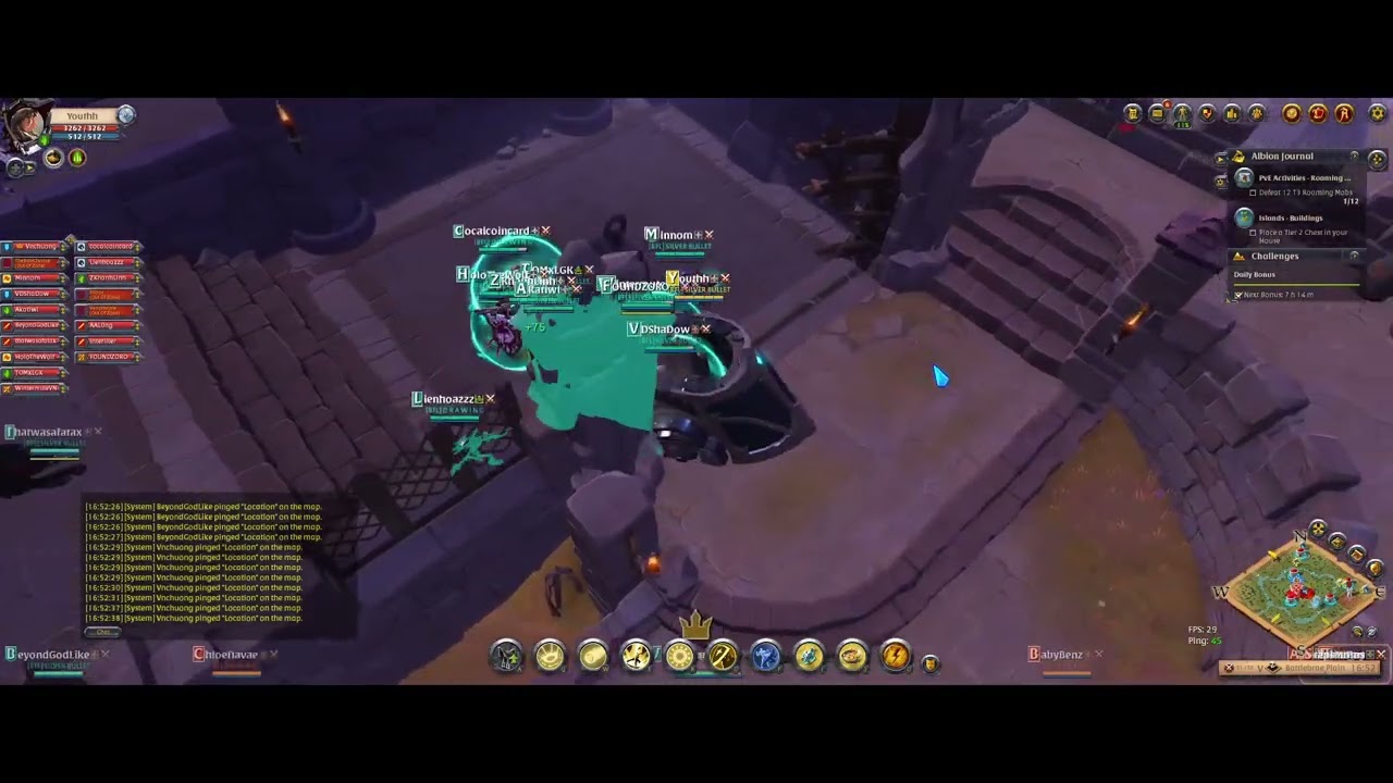 Castle Fight 1vs3 - Silver Bullet vs ZHE/FCKU - Healer POV - 11/22/2025