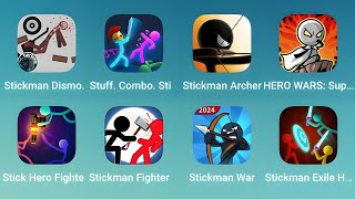 Stickman Dismount, Stickman Archer, Hero Wars, Stick Hero Fighte, Stickman Fighter, Stickman War