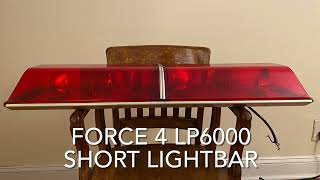 Code 3 Force 4 LP6000 Short Lightbar (Clean)