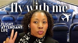 VLOG ✈ COME FLY WITH ME | Last Trip Based in Chicago | Flight Attendant Life