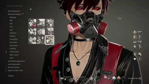 Code Vein Male Character Creation