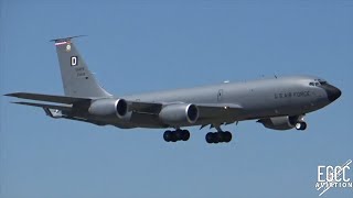 USAF 3x KC-135R Landing at RAF Mildenhall