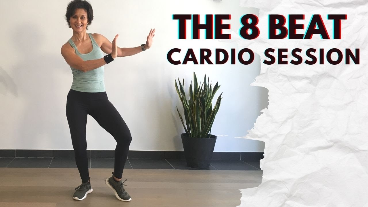 8 Beat Cardio Session for Women over 50 to Stay Fit. Low Impact.