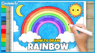 RAINBOW PART 2 - How to Draw and Color for Kids - CoconanaTV