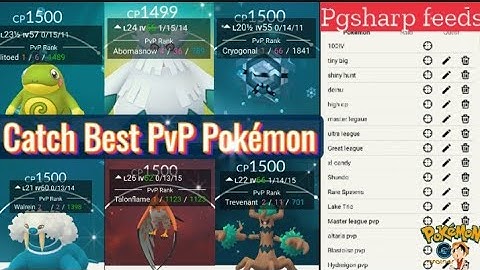 How to catch Best Pokemon for PvP | Best IV Pokemon for PvP #hack #hindi #pgsharp