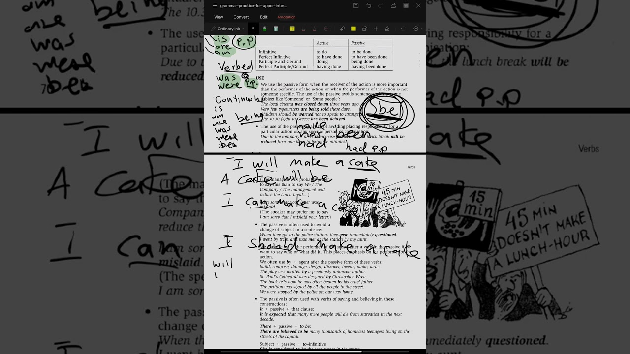 #passive #Grammar B #قسم اللغات