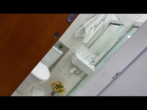 Vídeo: Banheiro suspenso - moderno, esteticamente agradável, higiênico