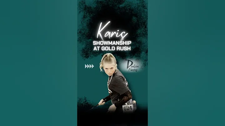 Karis in hog Showmanship at Gold Rush Classic livestock show! #showpigs #pigs #stockshowlife