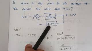 Famous Time Response Analysis ( Problem no 2) Wealth