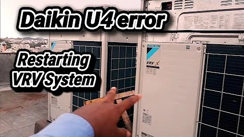 U4 error code Daikin |Daikin Ac error code list |VRV Ac Repairing |Vrv Ac problems #mractech #daikin